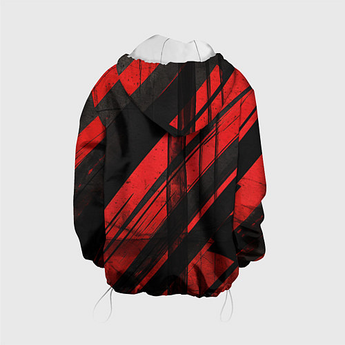 Детская куртка CS GO black and red / 3D-Белый – фото 2