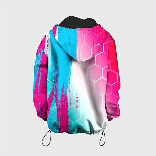 Детская куртка Exeed neon gradient style: по-вертикали / 3D-Черный – фото 2