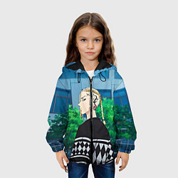 Куртка с капюшоном детская Кэн Рюгудзи, цвет: 3D-черный — фото 2