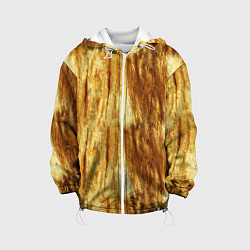 Куртка с капюшоном детская Золотые переливы, цвет: 3D-белый