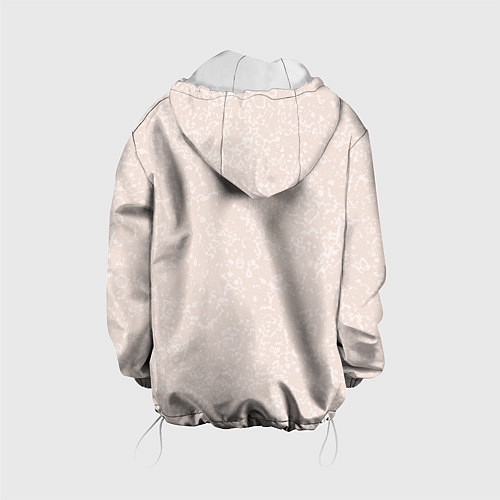 Детская куртка Текстура светло-бежевый / 3D-Белый – фото 2