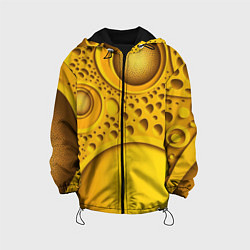 Детская куртка Желтая объемная текстура