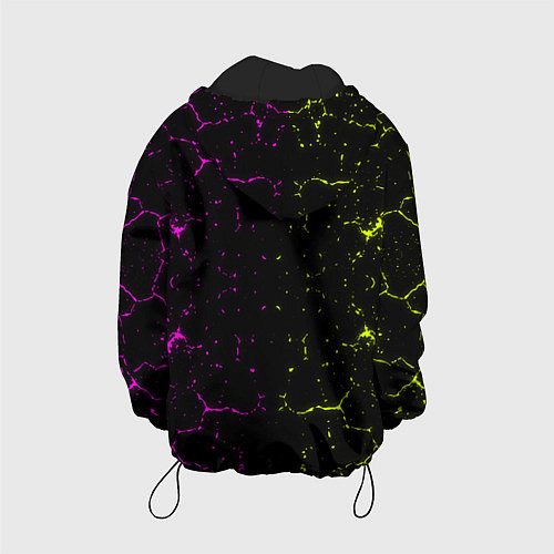 Детская куртка Alien - neon style / 3D-Черный – фото 2