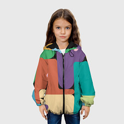 Куртка с капюшоном детская Современный авангард, цвет: 3D-черный — фото 2