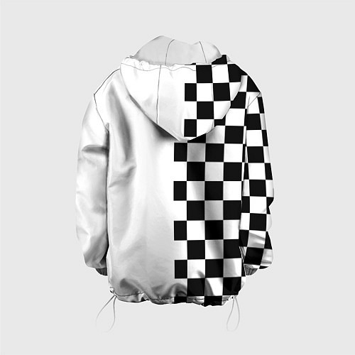 Детская куртка Астро шахматка / 3D-Белый – фото 2