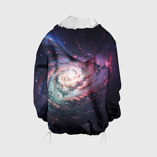 Детская куртка Спиральная галактика в космосе / 3D-Белый – фото 2