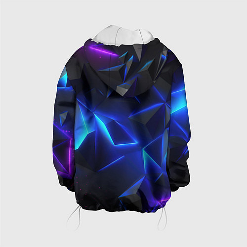 Детская куртка Blue dark neon / 3D-Белый – фото 2