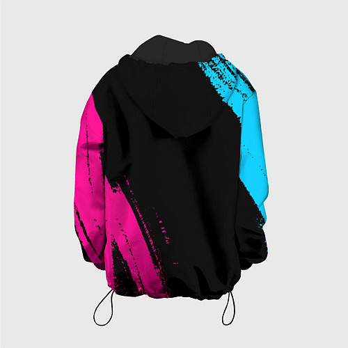 Детская куртка Zotye - neon gradient: надпись, символ / 3D-Черный – фото 2