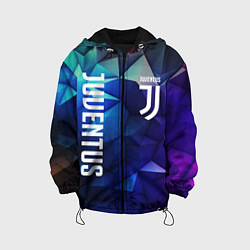 Куртка с капюшоном детская Juventus logo blue, цвет: 3D-черный