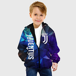 Куртка с капюшоном детская Juventus logo blue, цвет: 3D-черный — фото 2