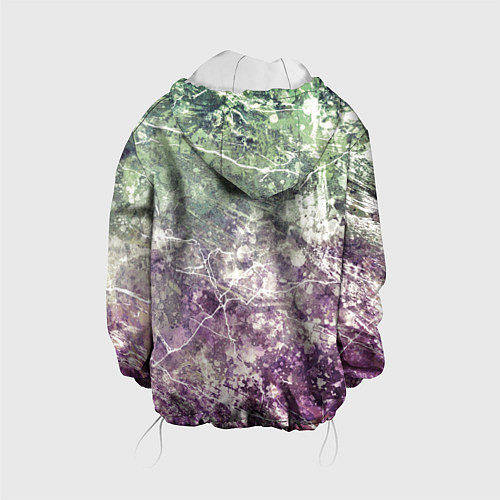 Детская куртка Текстура - Natural charge / 3D-Белый – фото 2