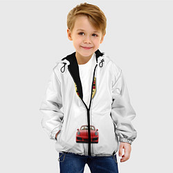 Куртка с капюшоном детская Porsche car, цвет: 3D-черный — фото 2