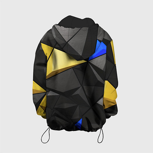 Детская куртка Black yellow elements / 3D-Черный – фото 2
