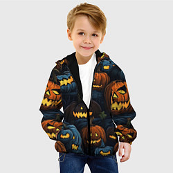Куртка с капюшоном детская Хэллоуин life, цвет: 3D-черный — фото 2