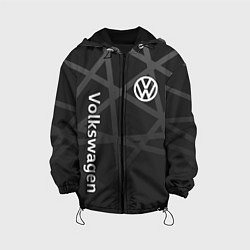 Куртка с капюшоном детская Volkswagen - classic black, цвет: 3D-черный