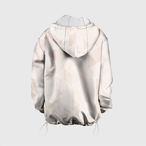 Детская куртка Бежевый треугольный / 3D-Белый – фото 2