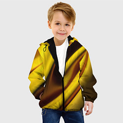 Куртка с капюшоном детская Желтая футболка, цвет: 3D-черный — фото 2
