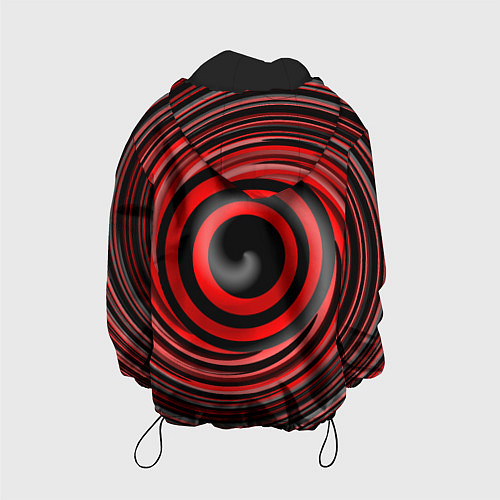 Детская куртка Красно-черный вихрь / 3D-Черный – фото 2