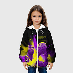 Куртка с капюшоном детская Цитата - Коби Брайант, цвет: 3D-белый — фото 2