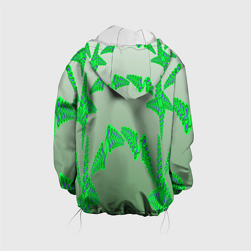 Детская куртка Растительный паттерн / 3D-Белый – фото 2
