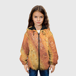 Куртка с капюшоном детская Корочка батона, цвет: 3D-черный — фото 2