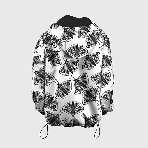 Детская куртка Butterflies - gothic pattern / 3D-Черный – фото 2