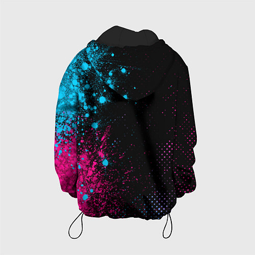 Детская куртка Spirited Away - neon gradient: по-вертикали / 3D-Черный – фото 2