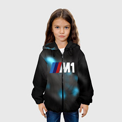 Куртка с капюшоном детская Bmw night city, цвет: 3D-черный — фото 2