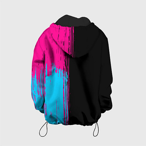 Детская куртка Ghost of Tsushima - neon gradient: по-вертикали / 3D-Черный – фото 2
