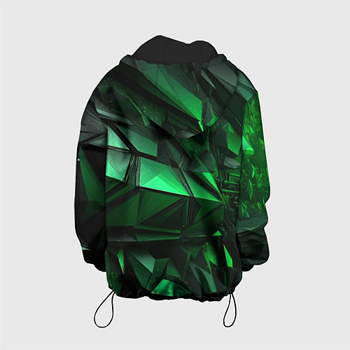 Детская куртка Green abstract / 3D-Черный – фото 2