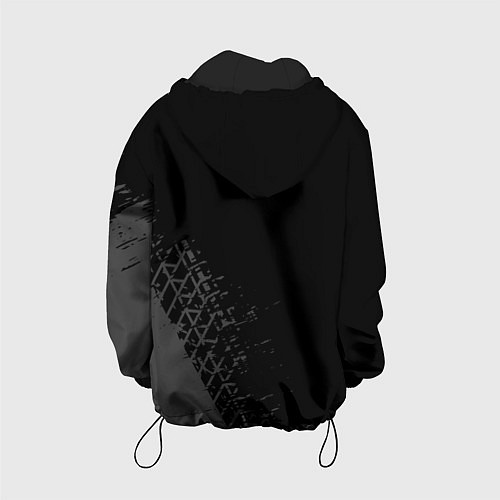 Детская куртка Citroen speed на темном фоне со следами шин вертик / 3D-Черный – фото 2