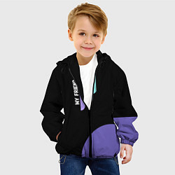 Куртка с капюшоном детская Мой добрый друг, цвет: 3D-черный — фото 2