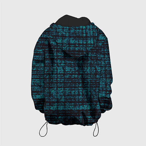 Детская куртка Имитация ткани бирюзовый / 3D-Черный – фото 2