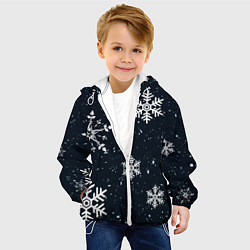 Куртка с капюшоном детская Снежная радость, цвет: 3D-белый — фото 2