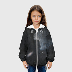 Куртка с капюшоном детская Бесконечная вселенная, цвет: 3D-белый — фото 2