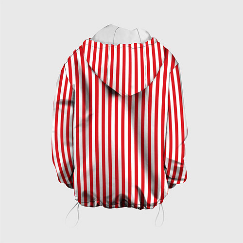 Детская куртка Красная полоса / 3D-Белый – фото 2