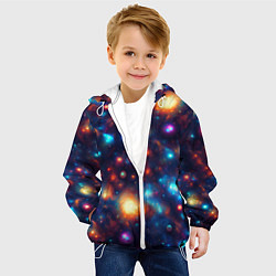 Куртка с капюшоном детская Бесконечность звезд, цвет: 3D-белый — фото 2