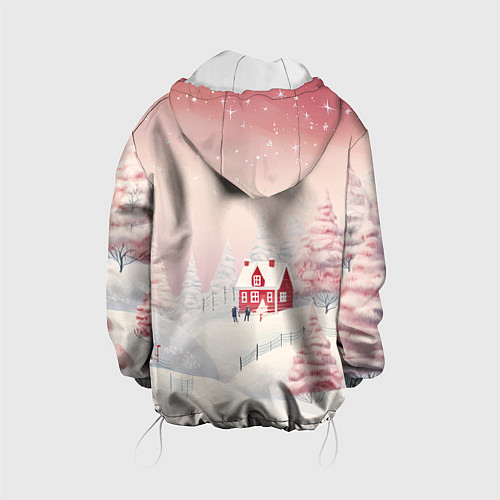 Детская куртка Снежное сияние ночи / 3D-Белый – фото 2