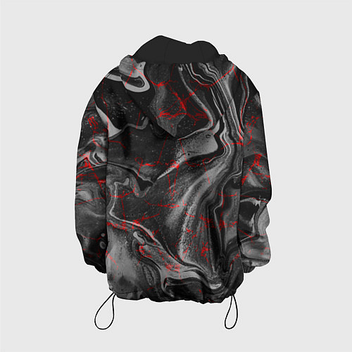 Детская куртка Брызги краски и вода / 3D-Черный – фото 2