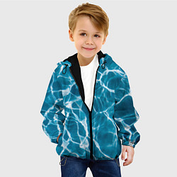 Куртка с капюшоном детская Кристально чистая вода, цвет: 3D-черный — фото 2