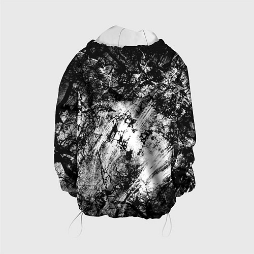 Детская куртка Зимний лес узоры / 3D-Белый – фото 2