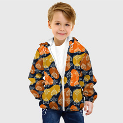 Куртка с капюшоном детская Волшебные мотыльки, цвет: 3D-белый — фото 2