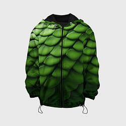 Детская куртка Зеленая чешуя змеи