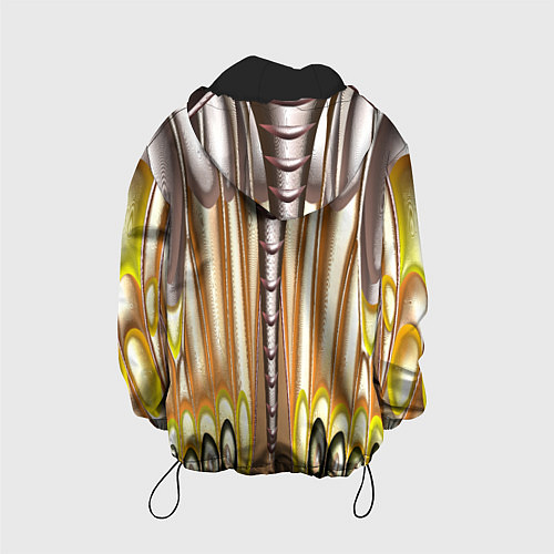 Детская куртка Абстрактный рисунок по мотивам крыла бабочки / 3D-Черный – фото 2