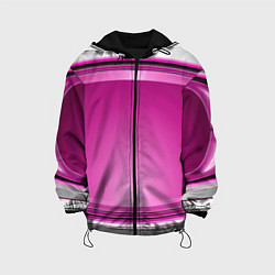 Куртка с капюшоном детская Розовый выпуклый фон, цвет: 3D-черный