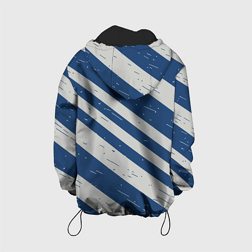 Детская куртка Сине-белый шик / 3D-Черный – фото 2