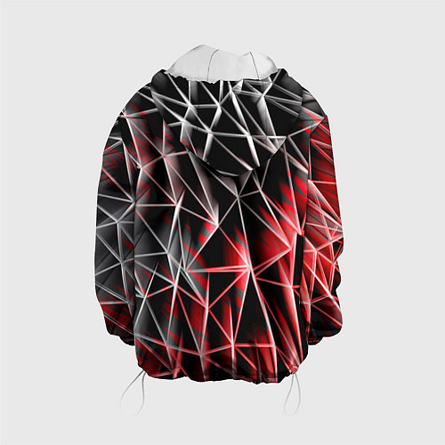 Детская куртка Текстуры сетка / 3D-Белый – фото 2