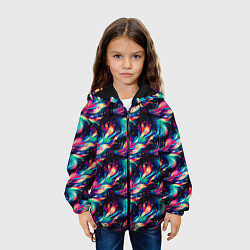 Куртка с капюшоном детская Волшебство в деталях, цвет: 3D-черный — фото 2