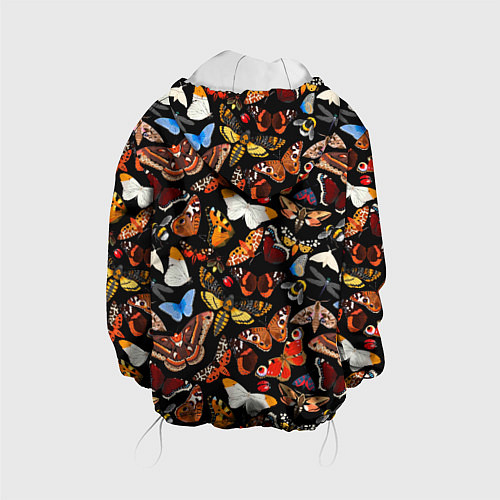 Детская куртка Разноцветные тропические бабочки / 3D-Белый – фото 2