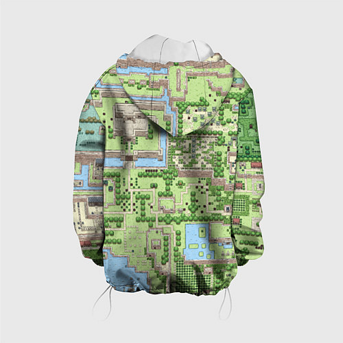 Детская куртка Zelda: карта / 3D-Белый – фото 2
